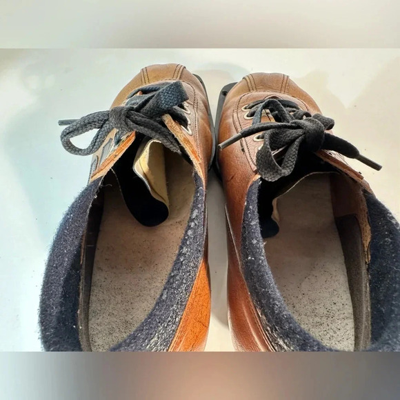 Vtg Norrona All-Leather Norway 909 Nordic Norm 3 pin Ski Shoes EU Size 38 75 MM - Picture 6 of 11